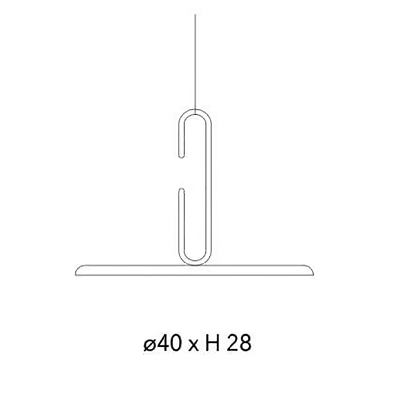 Penta CLIP grande sospensione aperta - cable 4 mt - 2700K - orange - Image 3