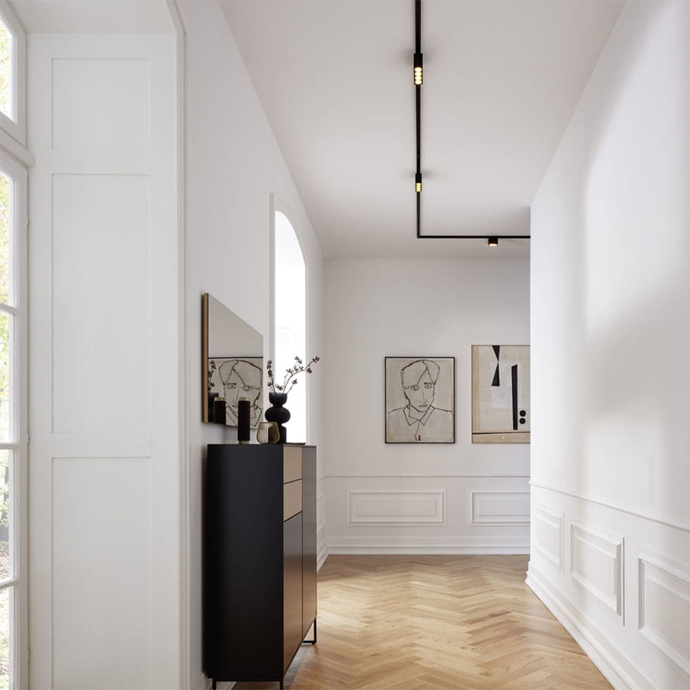 Wever e Ducrè PIRRO SPOT on track 4.0 - 2700K - nero satinato e oro - immagine 2