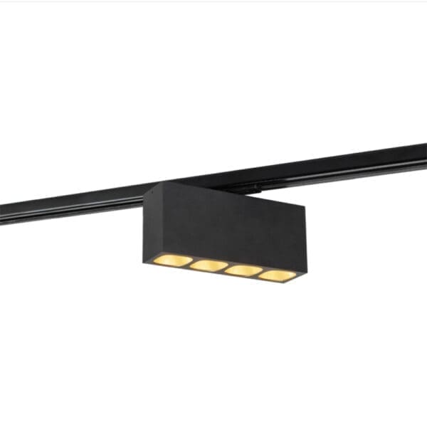 Wever e Ducrè PIRRO SPOT on track 4.0 - 3000K - nero satinato e oro