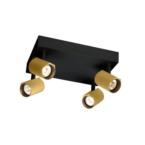 Wever e Ducrè CENO SURFACE 4.1 - 3000K - nero satinato e oro