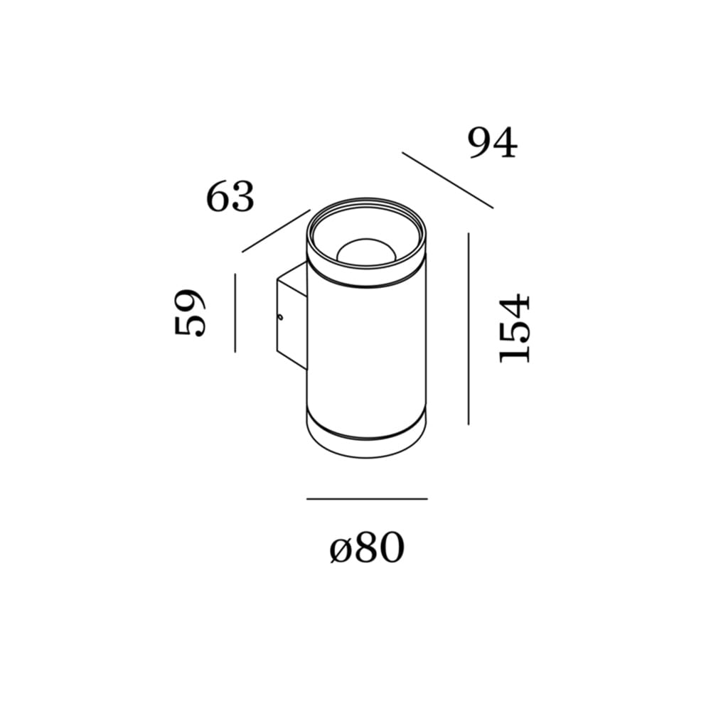 Wever e Ducrè TAIO ROUND WALL OUTDOOR 2.0 - 3000K - grigio antracite - Image 3