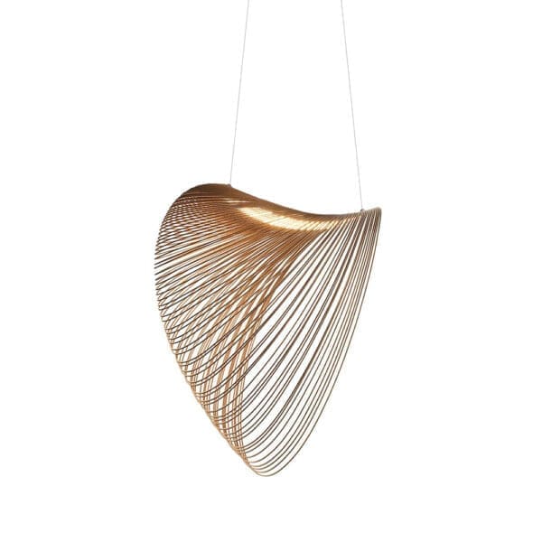 Luceplan ILLAN sospensione D80 - taglio di fase - betulla