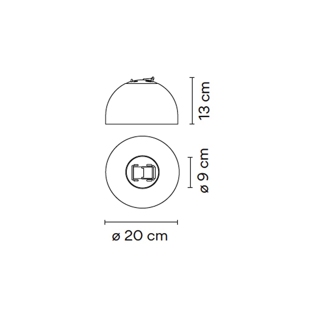 VIBIA PLUSMINUS SEMISFERA 6220 - black - Image 3