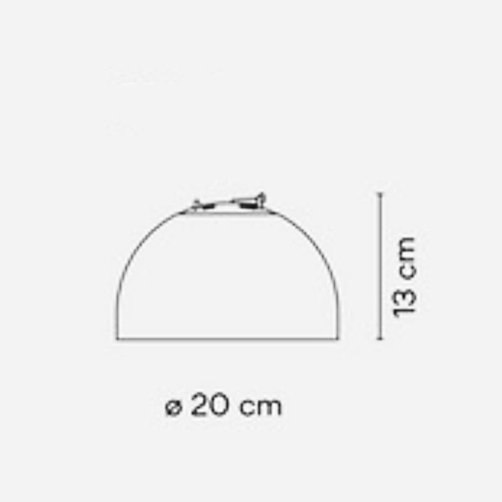 Vibia PLUSMINUS Semisfera 6220 - 2700K, On/Off - verde (solo corpo illuminante) - immagine 3