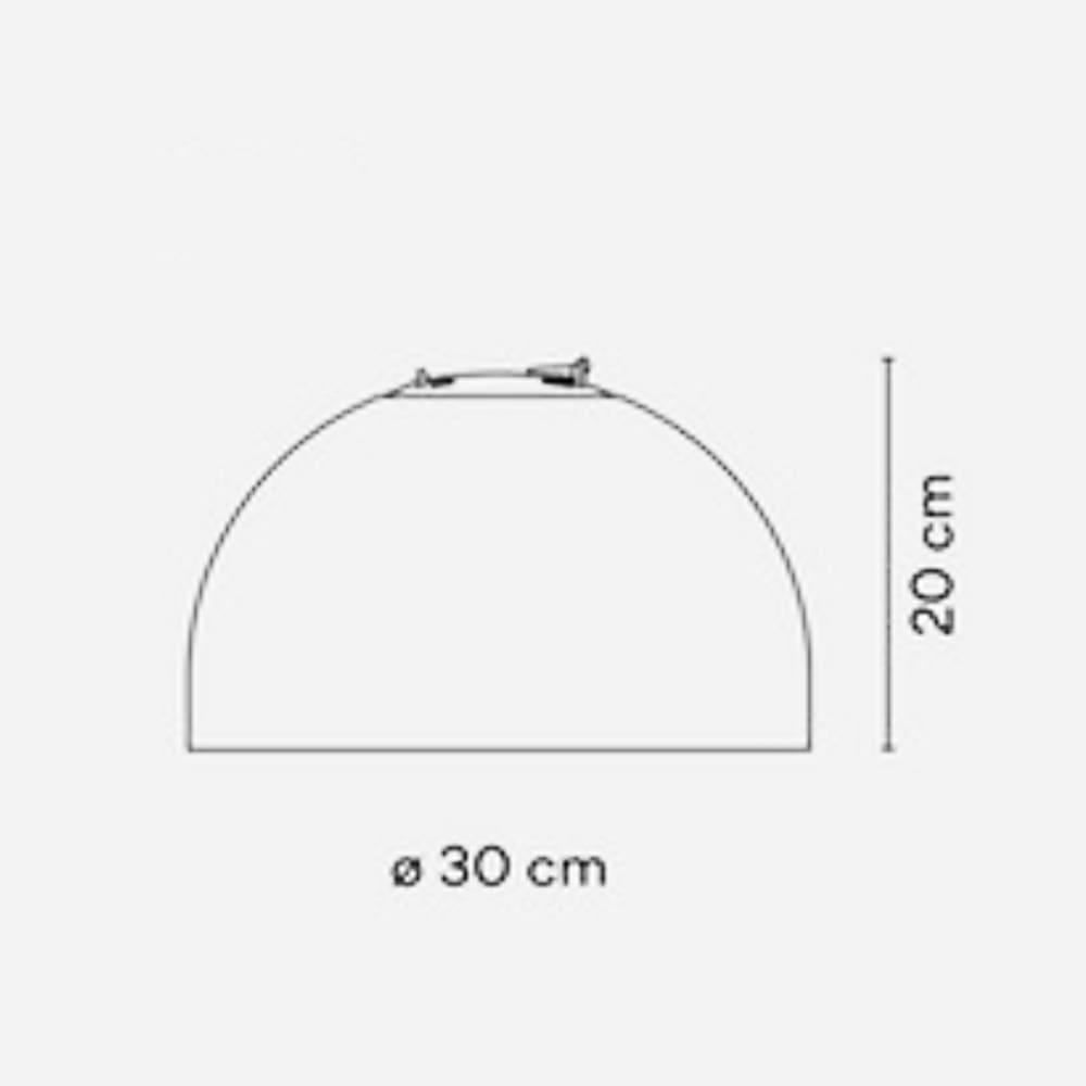 Vibia PLUSMINUS Semisfera 6225 - 3000K, On/Off- nero (solo corpo illuminante) - immagine 3