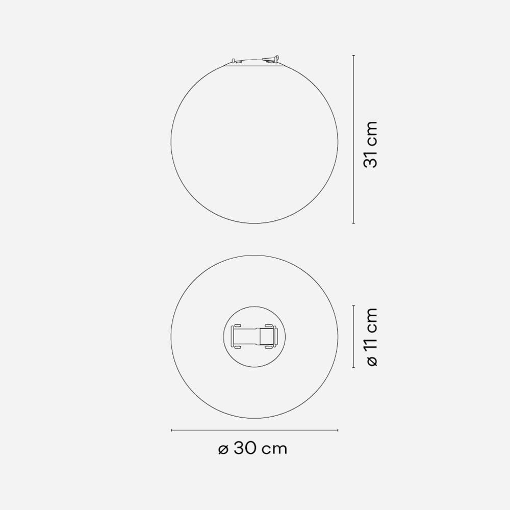 Vibia PLUSMINUS Sphere 6235 - 2700K, Simultaneous line Dali, 1-10V, Casambi - white (Lighting body only) - Image 3