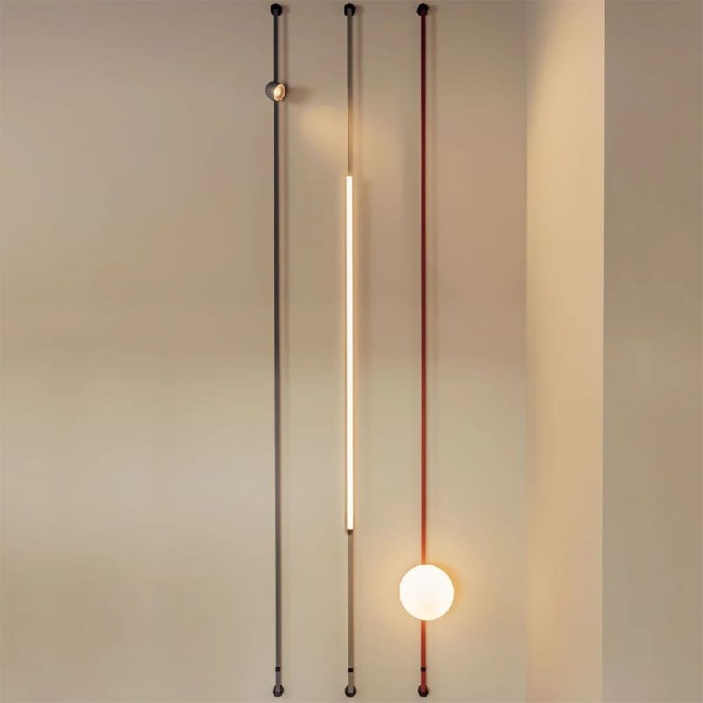 Vibia PLUSMINUS LINEAR 6255 - 2700 K Linea simultanea Dalì, 1-10V, Casambi - rosso terra (solo corpo illuminante) - immagine 2