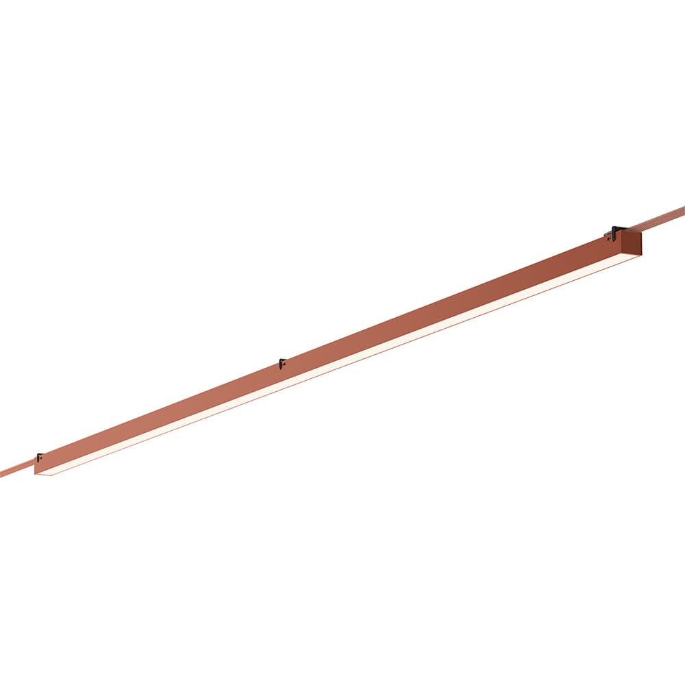 Vibia PLUSMINUS LINEAR 6255 - 2700 K Linea simultanea Dalì, 1-10V, Casambi - rosso terra (solo corpo illuminante)