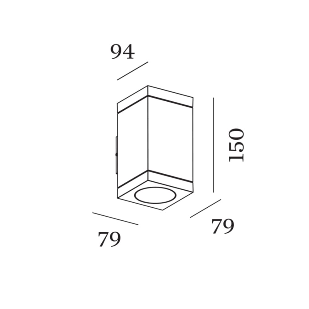 Wever e Ducrè TUBE CARRÉ WALL 2.0 - LED 3000K - satin black - Image 3