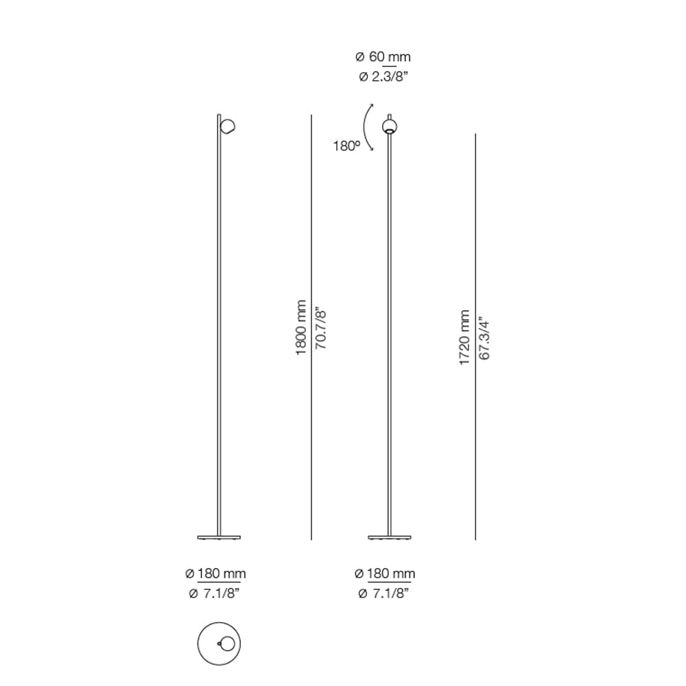 Estiluz COMPASS P-4079 - terracotta - Image 3