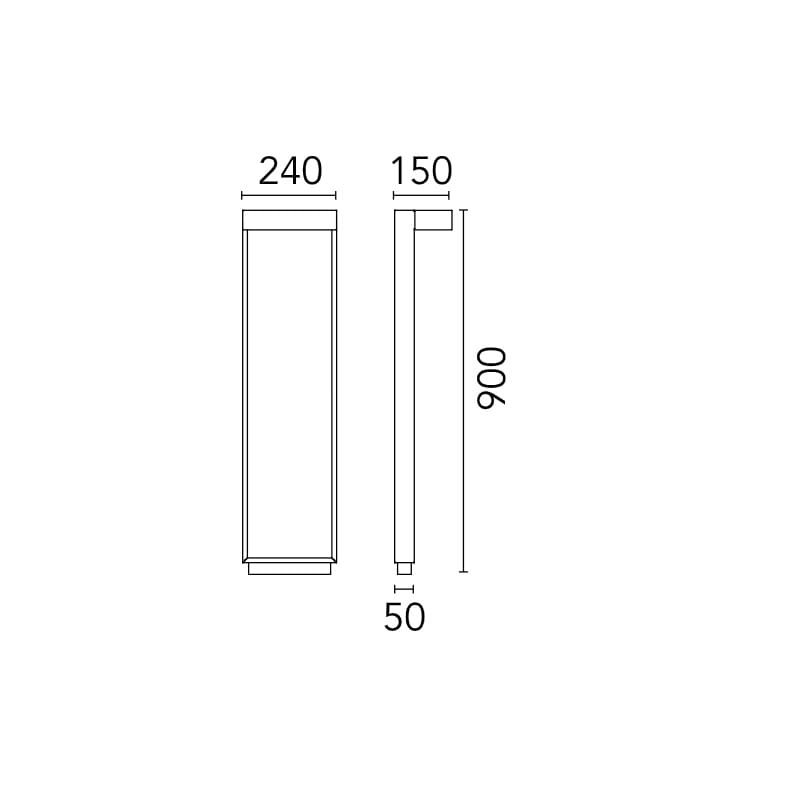 FLOS MILE BOLLARD 2 900 MONO - nero - immagine 2