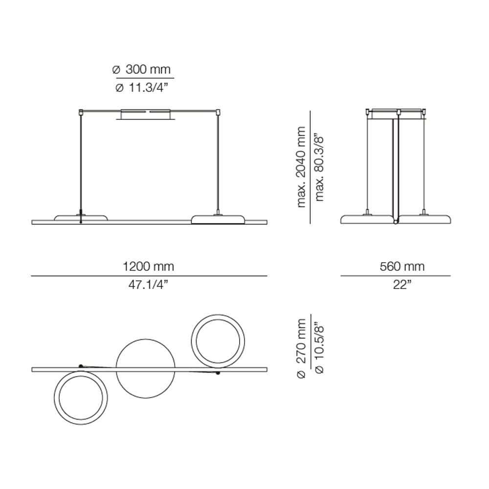 Estiluz MOOD T-4062S con rosone di superficie - bianca - immagine 3