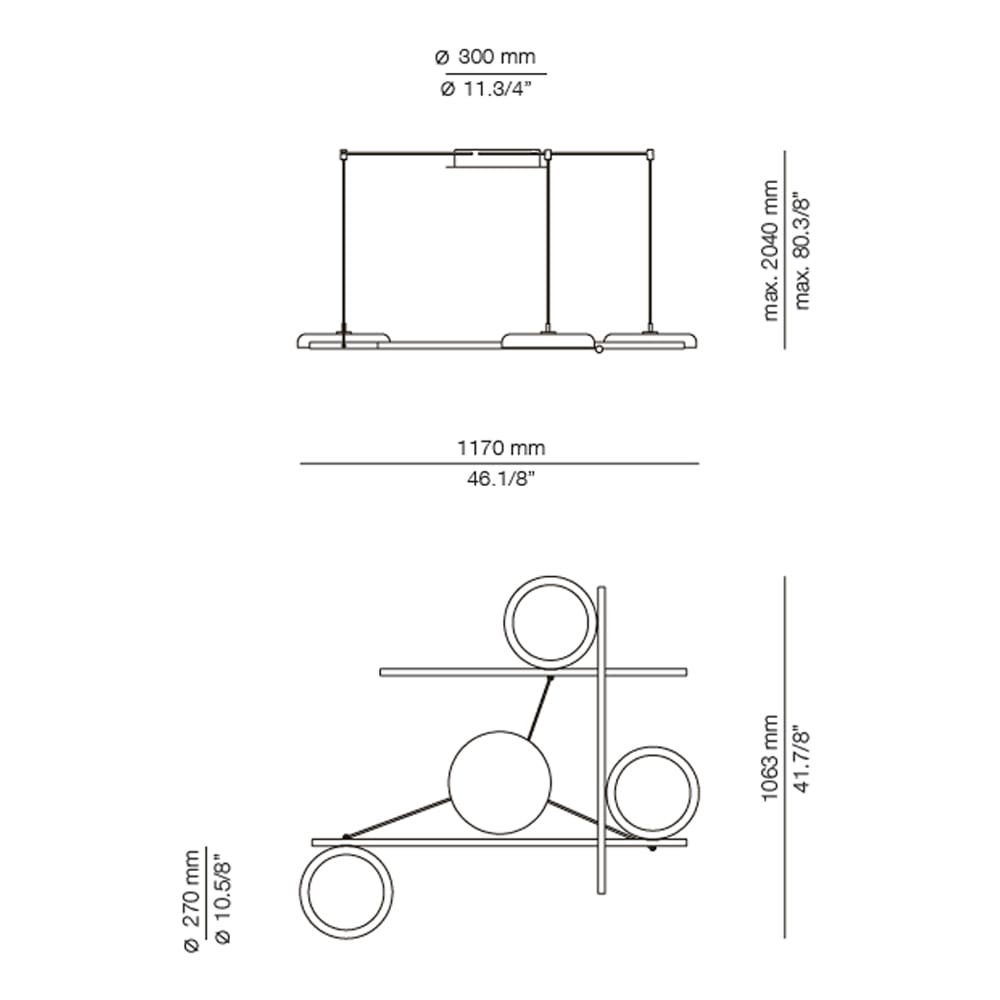 Estiluz MOOD T-4063S con rosone di superficie - bianca - immagine 3