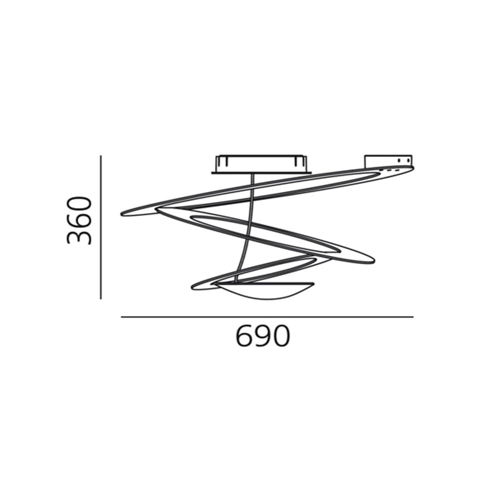 Artemide PIRCE MINI LED ceiling - 3000K - white - Image 3