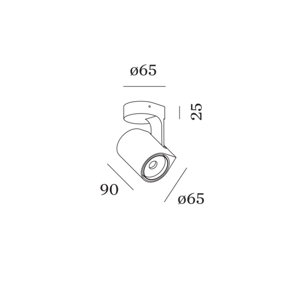 Wever e Ducrè SQUBE on base 1.1 LED - 2700K MEDIUM - nero satinato - immagine 3