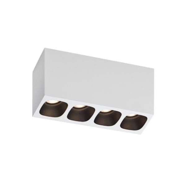 Wever e Ducrè PIRRO SPOT SURFACE 4.0 - 3000K - bianco satinato e nero satinato