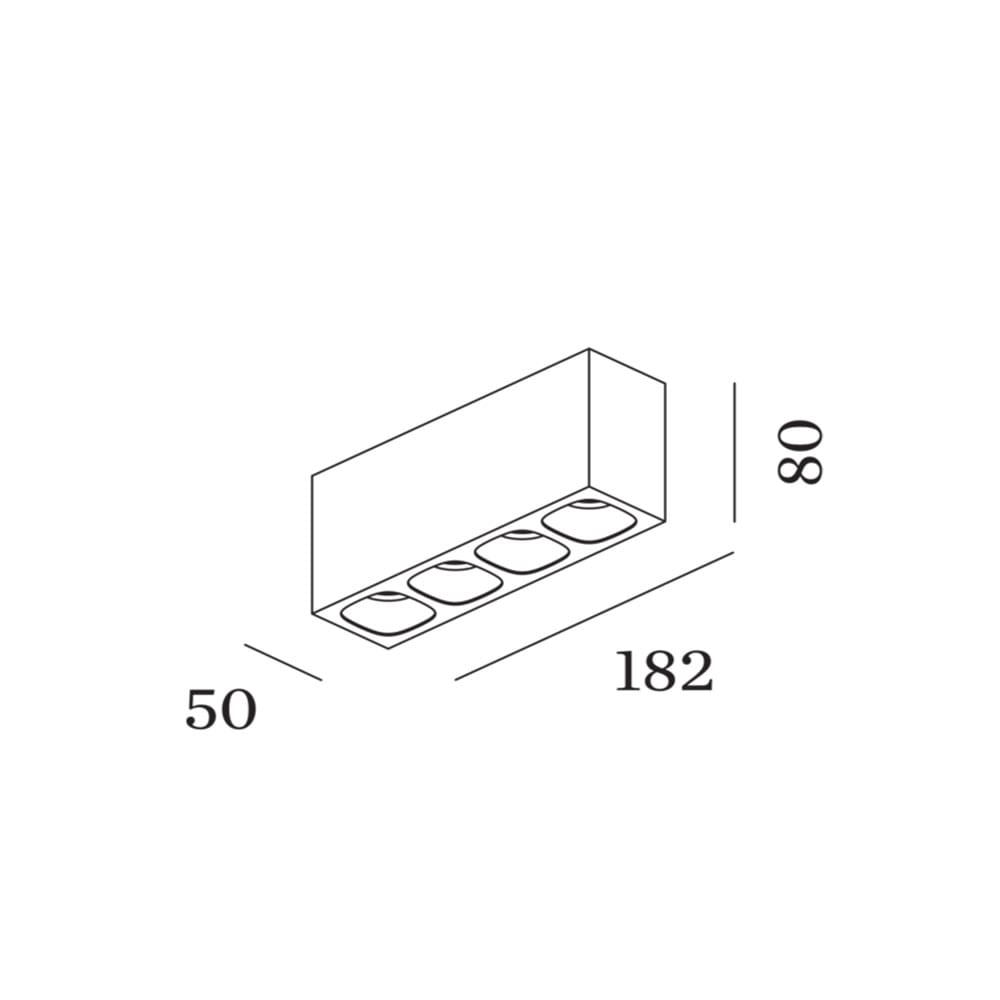 Wever e Ducrè PIRRO SPOT SURFACE 4.0 - 3000K - bianco satinato e oro - immagine 3