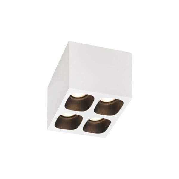 Wever e Ducrè PIRRO SPOT SURFACE 4.1 - 2700K - bianco satinato e nero satinato