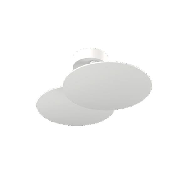 Lodes PUZZLE ROUND DOUBLE 3000K parete/soffitto – bianco opaco