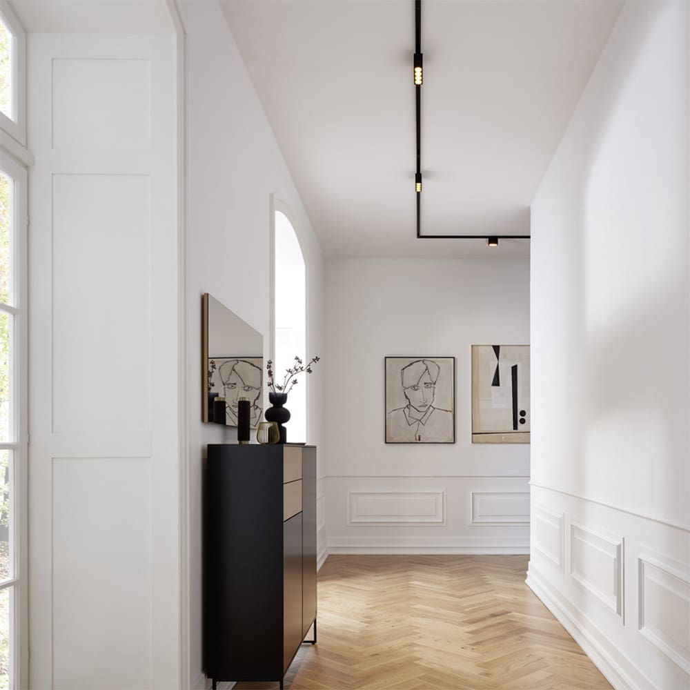 Wever e Ducrè PIRRO SPOT on track 2.0 - 3000K - satin white and satin black - Image 2