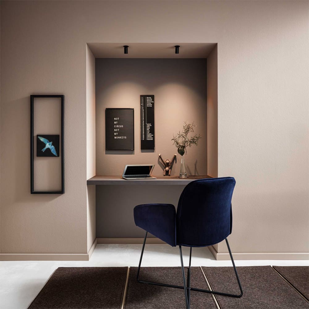 Wever e Ducrè CENO SEMI RECESSED 1.0 - 3000K - nero satinato - immagine 2