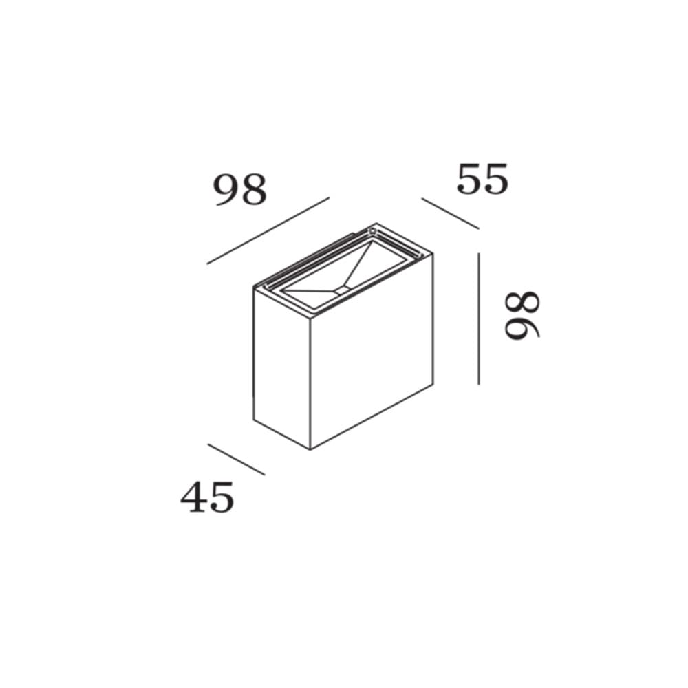 Wever e Ducrè CENTRAL OUTDOOR 1.0 - 3000K - grigio antracite - immagine 3