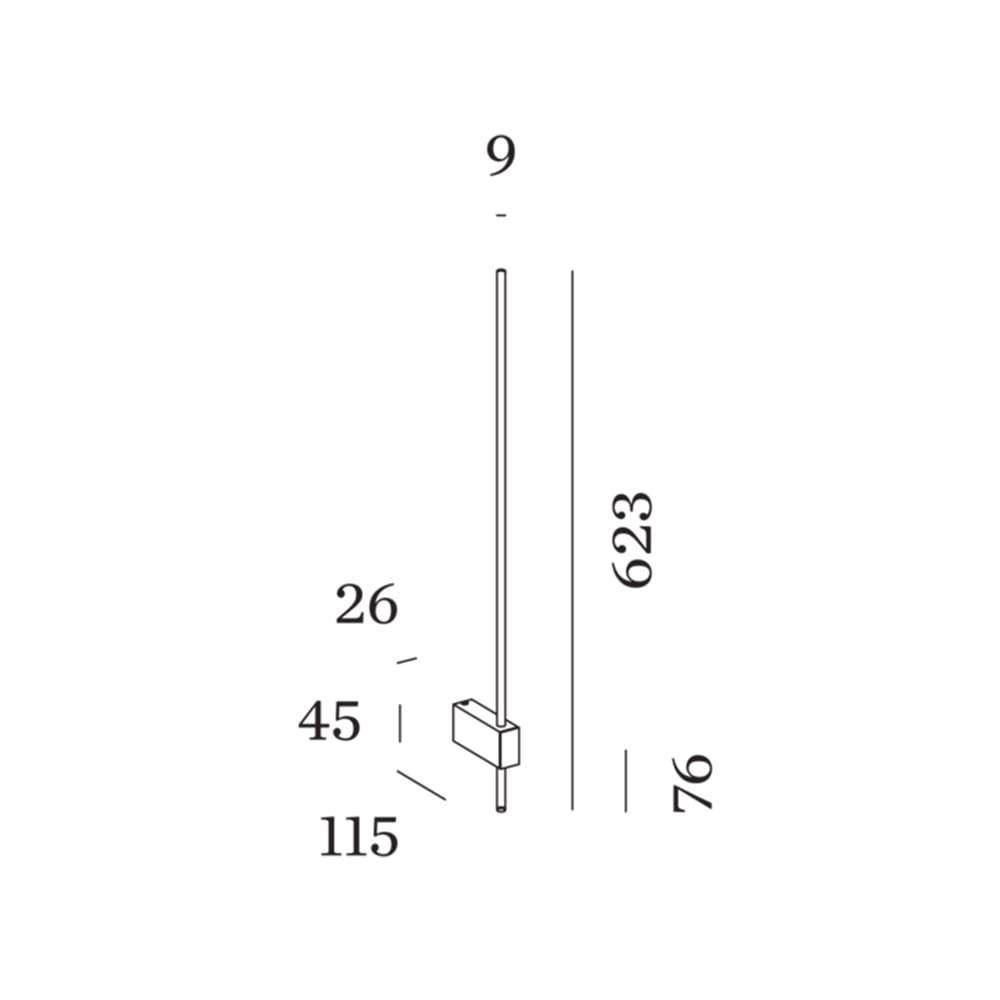 Wever e Ducrè FINLIN WALL 1.0 - 3000K - nero - immagine 3