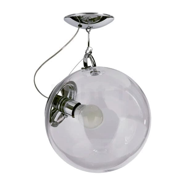 Artemide MICONOS soffitto - cromo lucido e diffusore cristallo