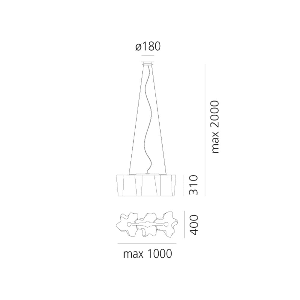 Artemide LOGICO SUSPENSION 3 IN LINEA - shiny silk diffuser - Image 3