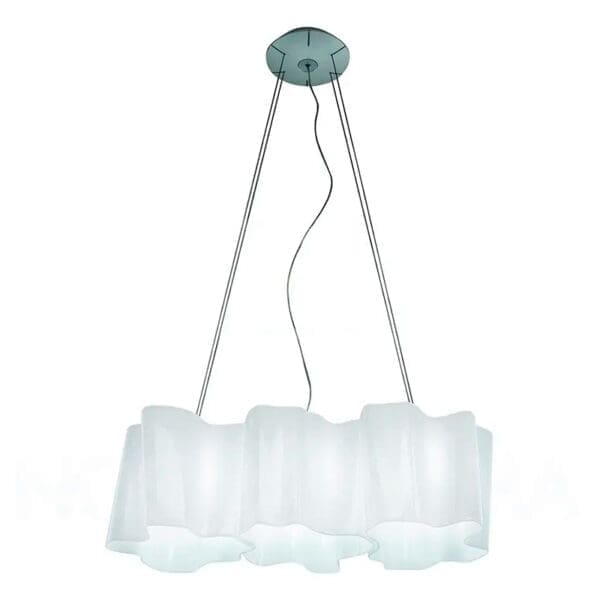 Artemide LOGICO SUSPENSION 3 IN LINEA - diffusore seta lucido