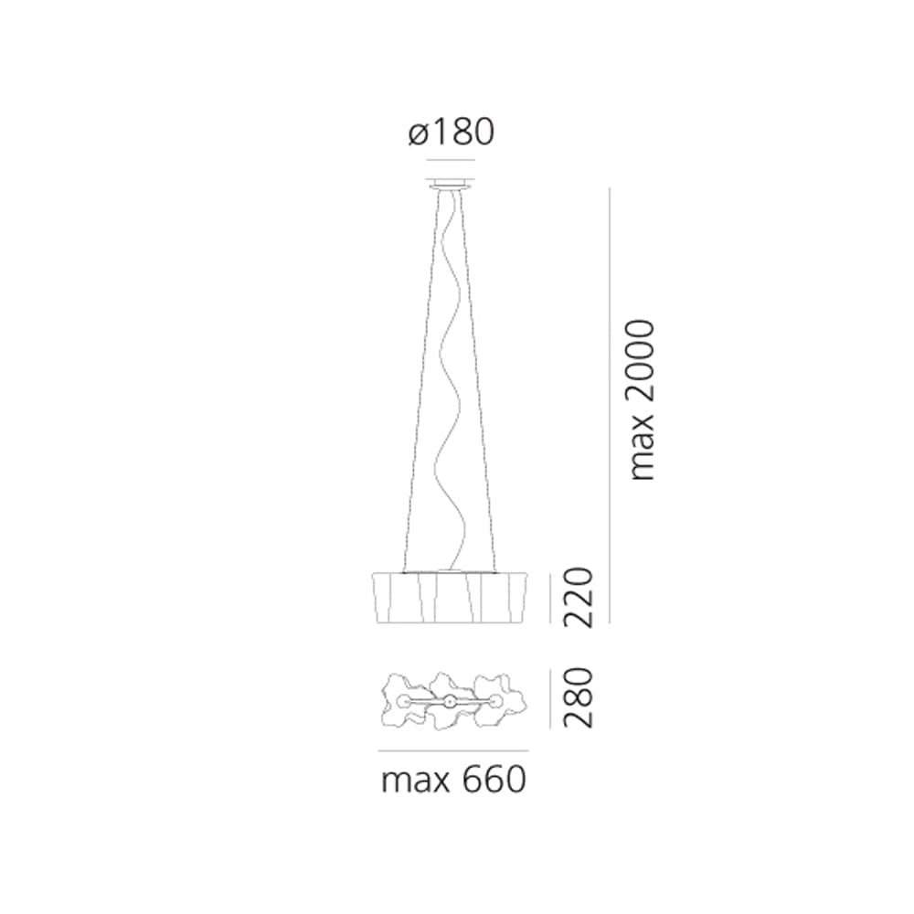 Artemide LOGICO MINI Suspension 3 IN LINEA - silk diffuser - Image 3