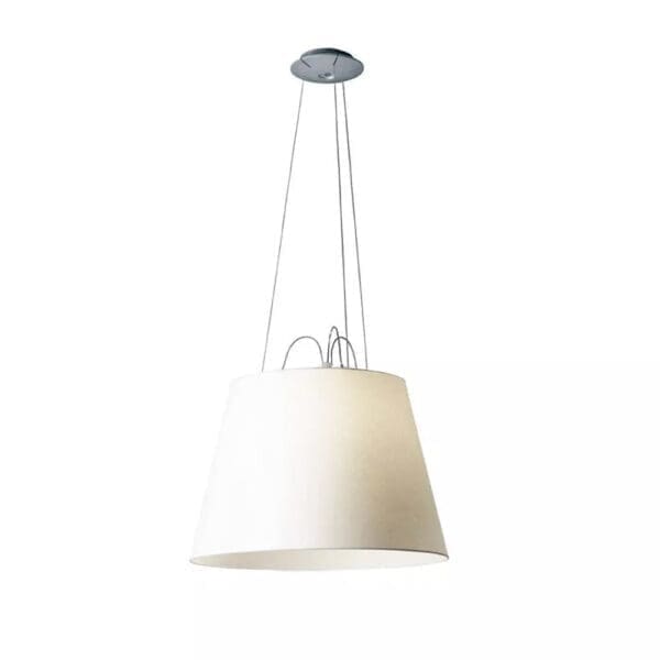 Artemide TOLOMEO Mega Suspension -aluminum with parchment diffuser 52cm