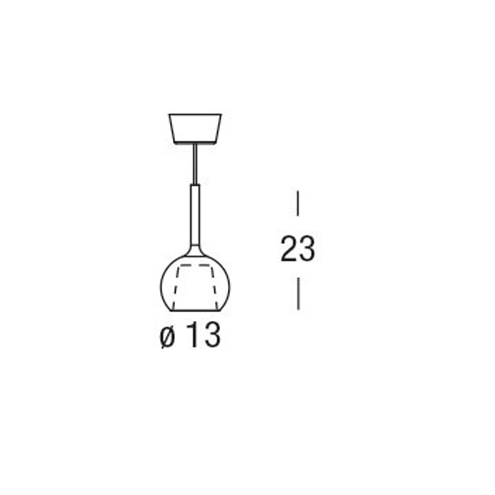 Penta GLO MINI sospensione - Nero - immagine 3