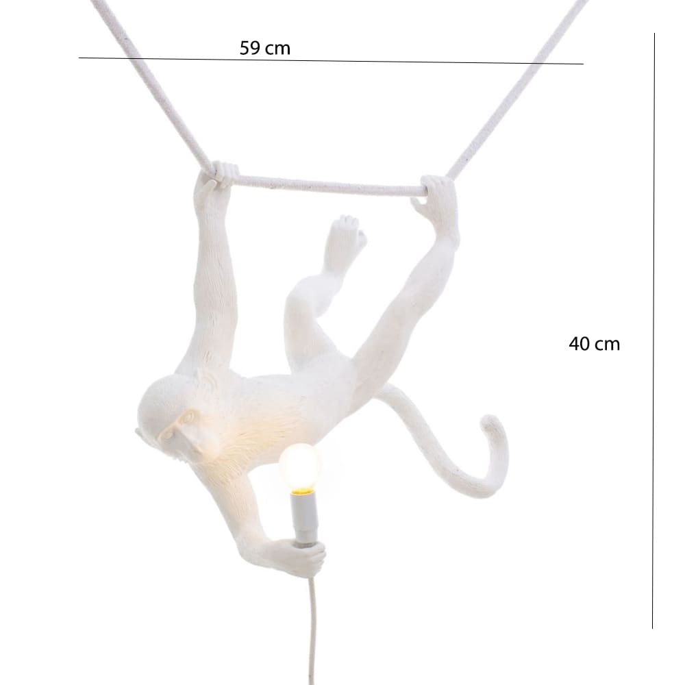 Seletti Monkey Lamp Swing – white - Image 3