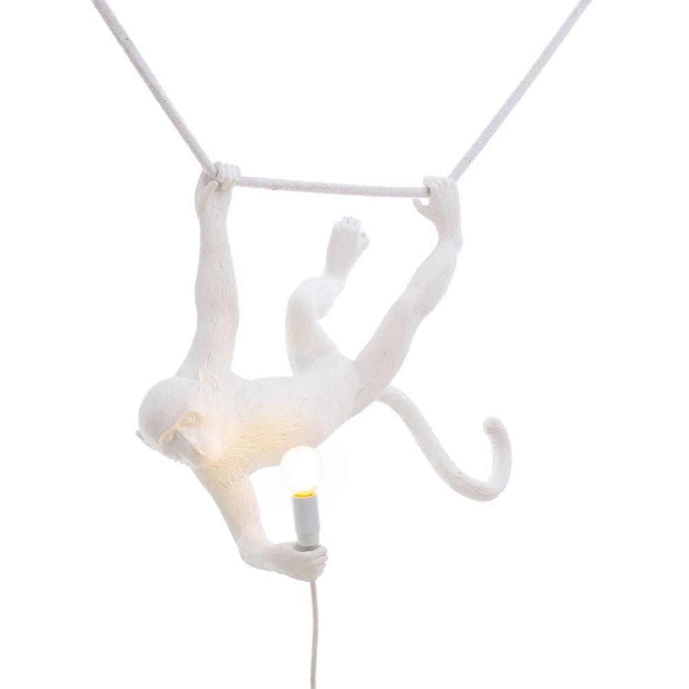 Seletti Monkey Lamp Swing – white