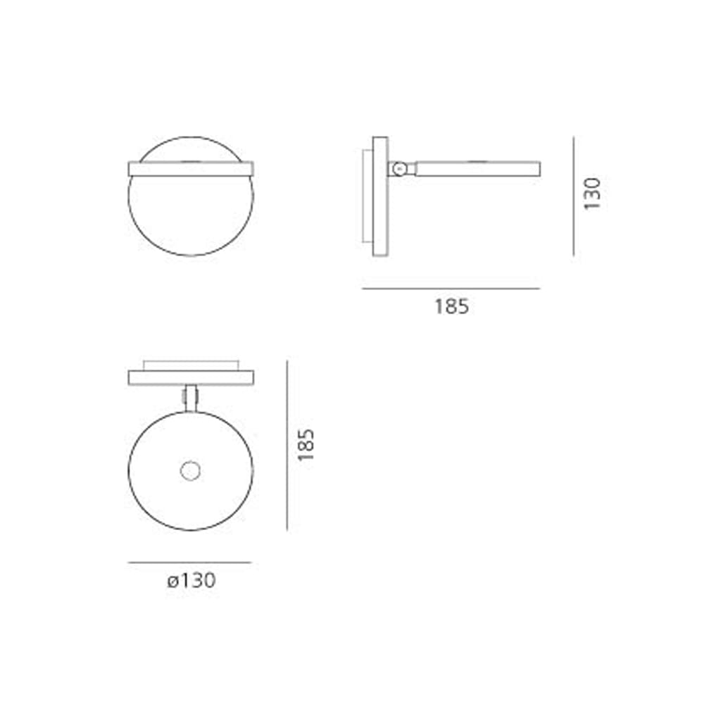 Artemide DEMETRA Faretto - with switch 3000K - white - Image 3