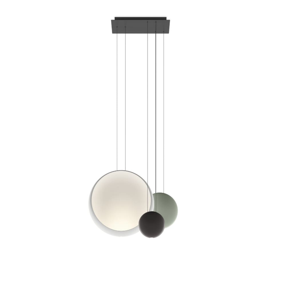 Vibia COSMOS 2511 – green white and chocolate brown