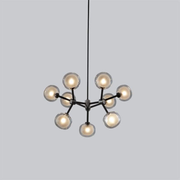 Tooy NABILA 552.19 - matt black, black chrome and smoked glass