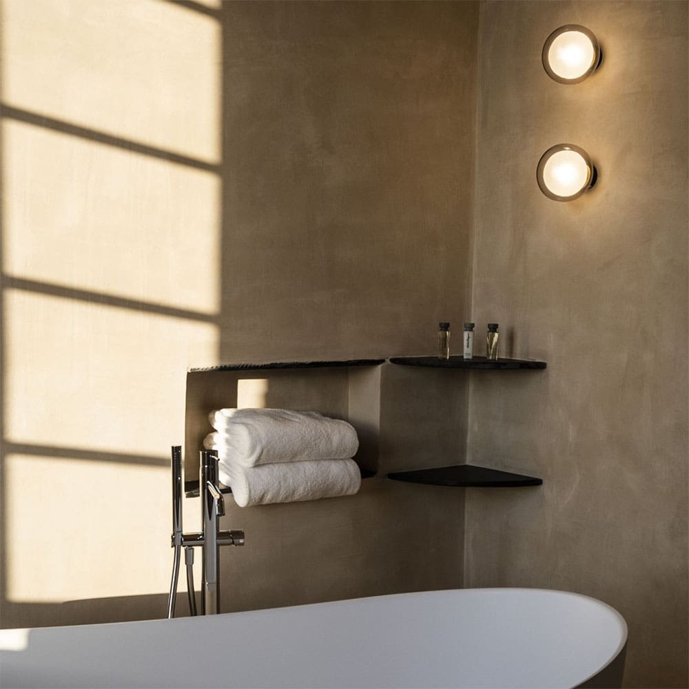 Tooy NABILA Lampada da parete o soffitto - D 12 D 13 cm - Nero, Cromo nero, vetri fumè - immagine 2