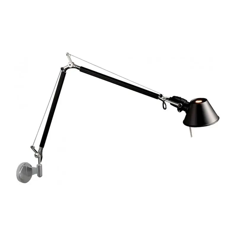 Artemide TOLOMEO wall - black with aluminum support