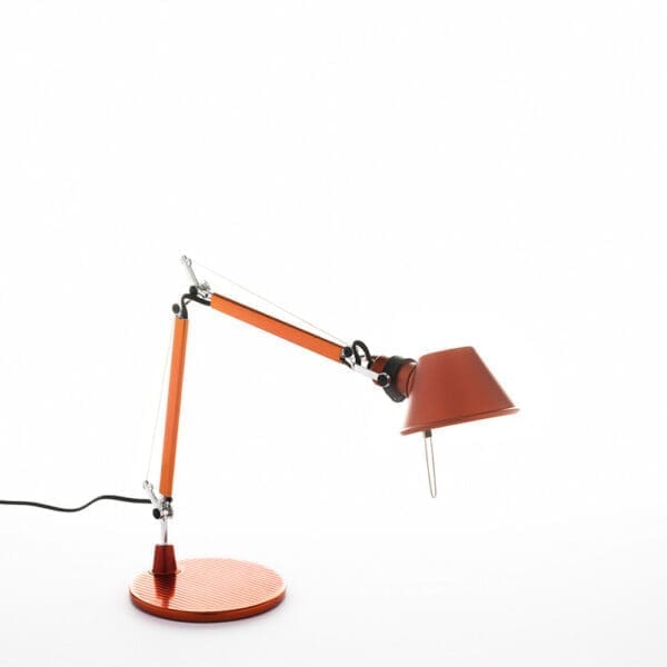 Artemide TOLOMEO Micro with table base - orange anodizzato