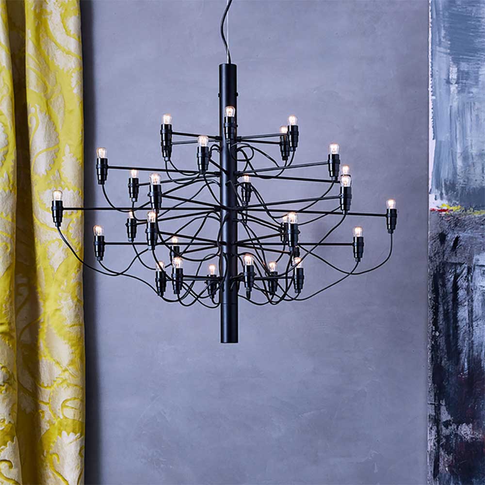 Flos 2097/30 - frosted bulbs - matte black - Image 2