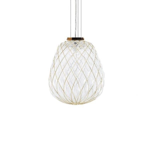 Fontana Arte PINECONE large - suspension 50 - transparent gold