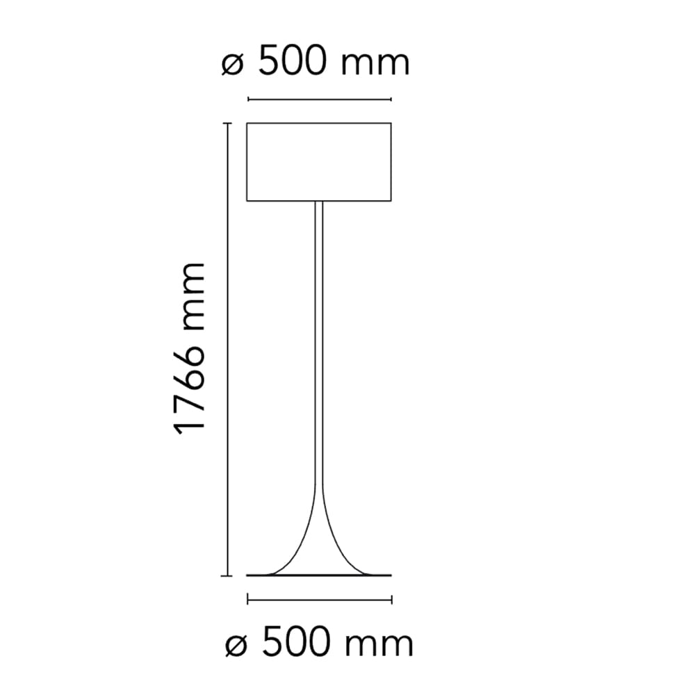Flos SPUN LIGHT F terra – nero - immagine 3