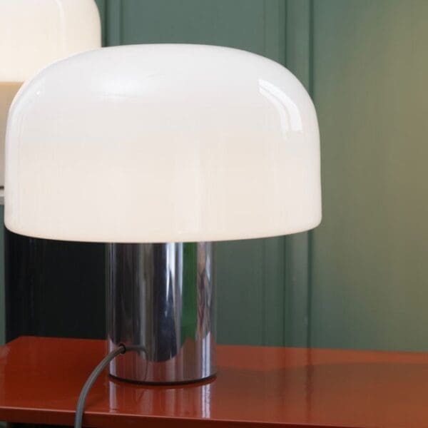 Flos Bellhop Glass tavolo – Bright Aluminium