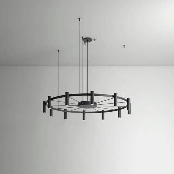 Estiluz LAVERD T-3806 sospensione - 2700k - corpo nero e teste nere