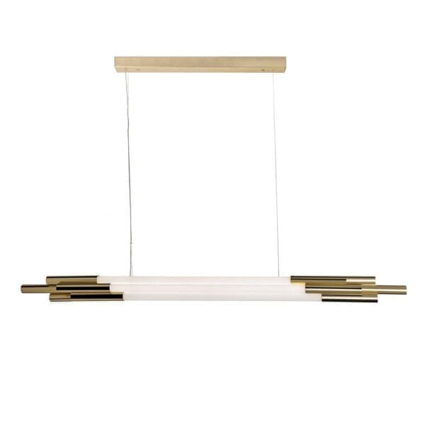 DCW éditions ORG P HORIZONTAL 1300 - vetro opale e alluminio anodizzato