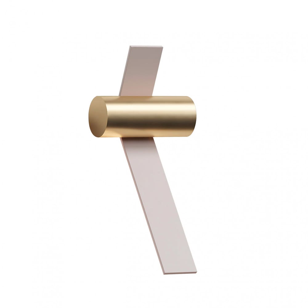 Tooy NASTRO 563.41 outdoor - struttura  beige e cilindro ottone spazzolato