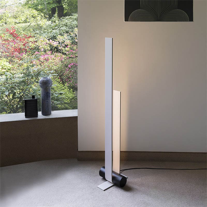 Tooy NASTRO 563.62L - struttura nero sabbia e cilindro ottone spazzolato - immagine 2