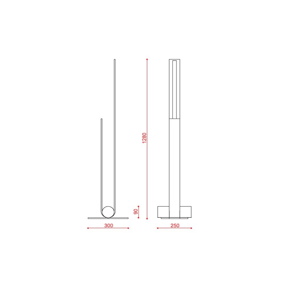 Tooy NASTRO 563.62 outdoor - struttura beige e cilindro ottone spazzolato - immagine 3